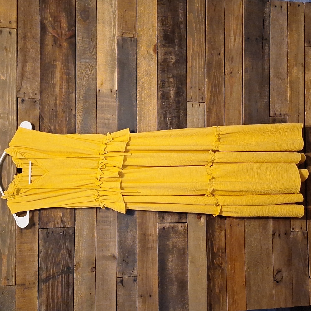 Mustard Yellow sleeveless dress